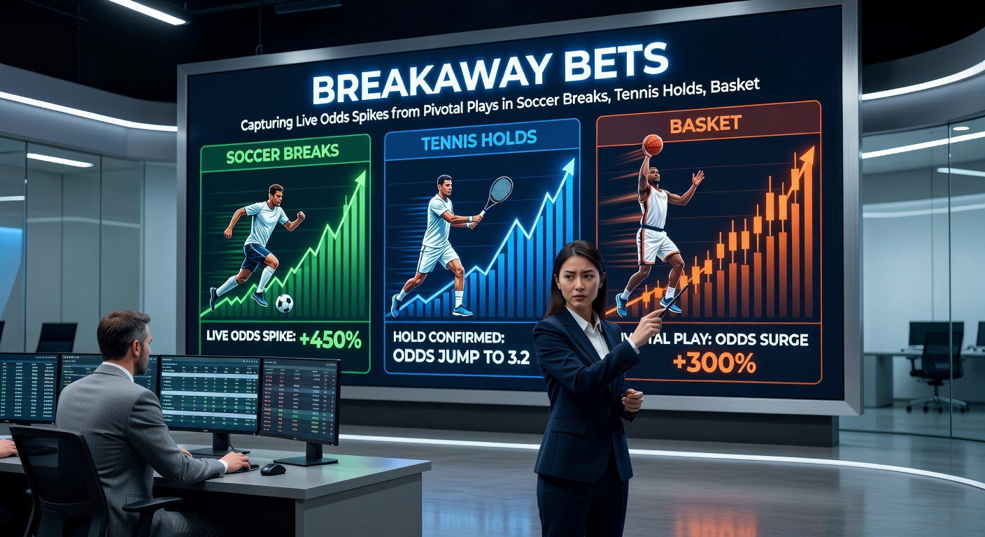 Tennis player acing a crucial service hold amid crowd tension, highlighting live odds shift on screen overlay