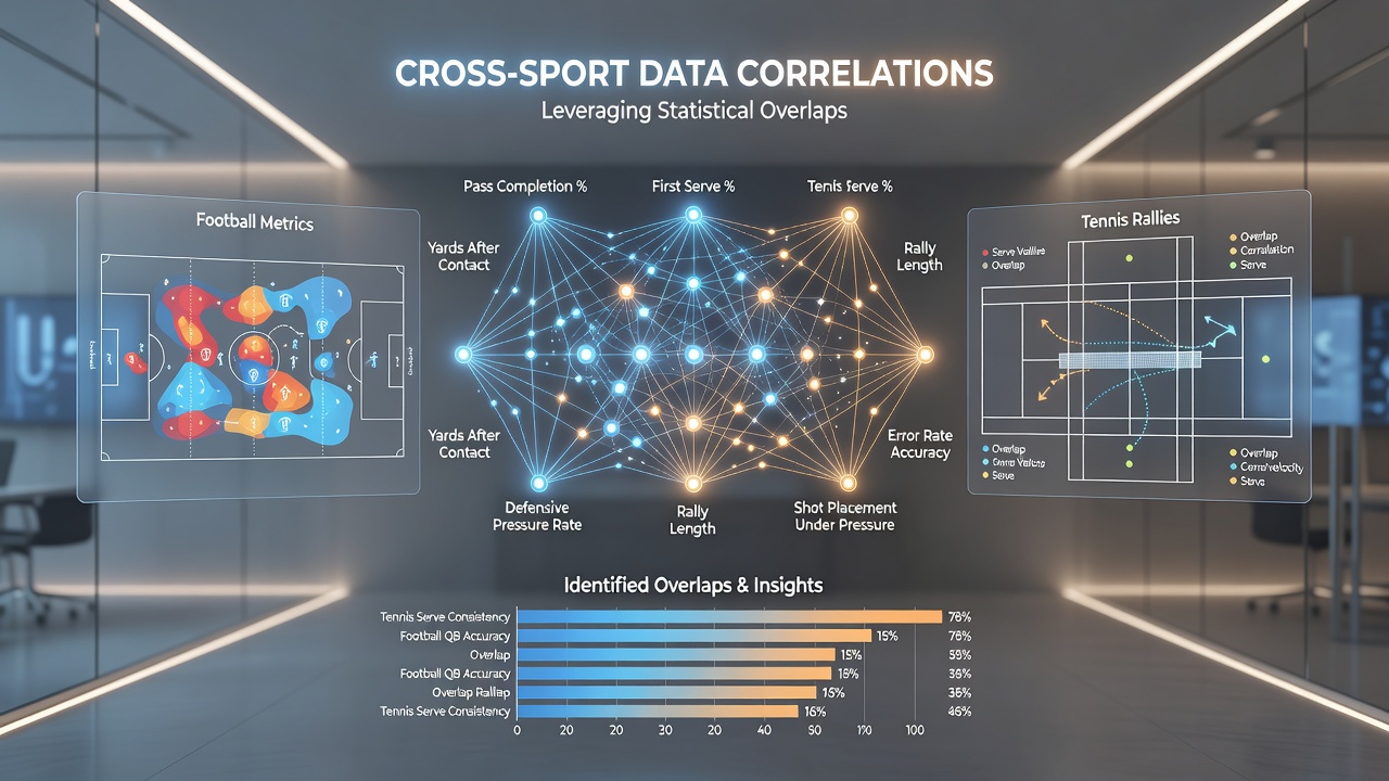 Charts and graphs illustrating correlations between different sports performance statistics