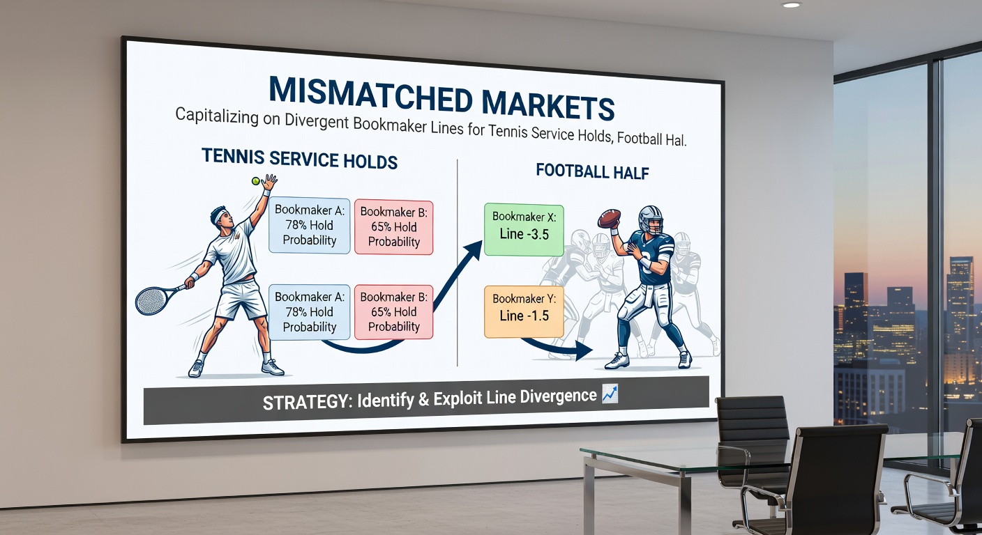 Graph illustrating divergent bookmaker lines for basketball player points and horse racing place terms across multiple platforms