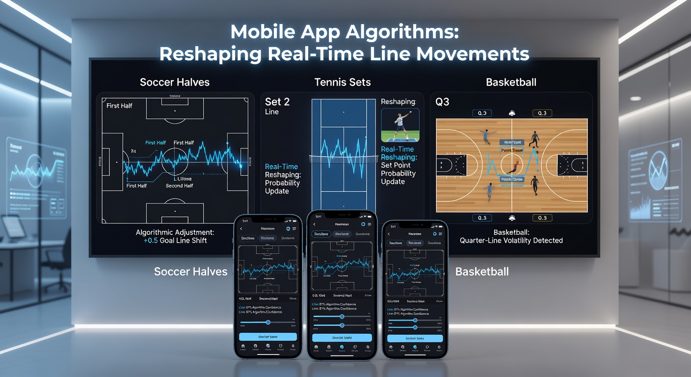 Dashboard screenshot showing algorithm updates across basketball quarters and integrated bonus layers