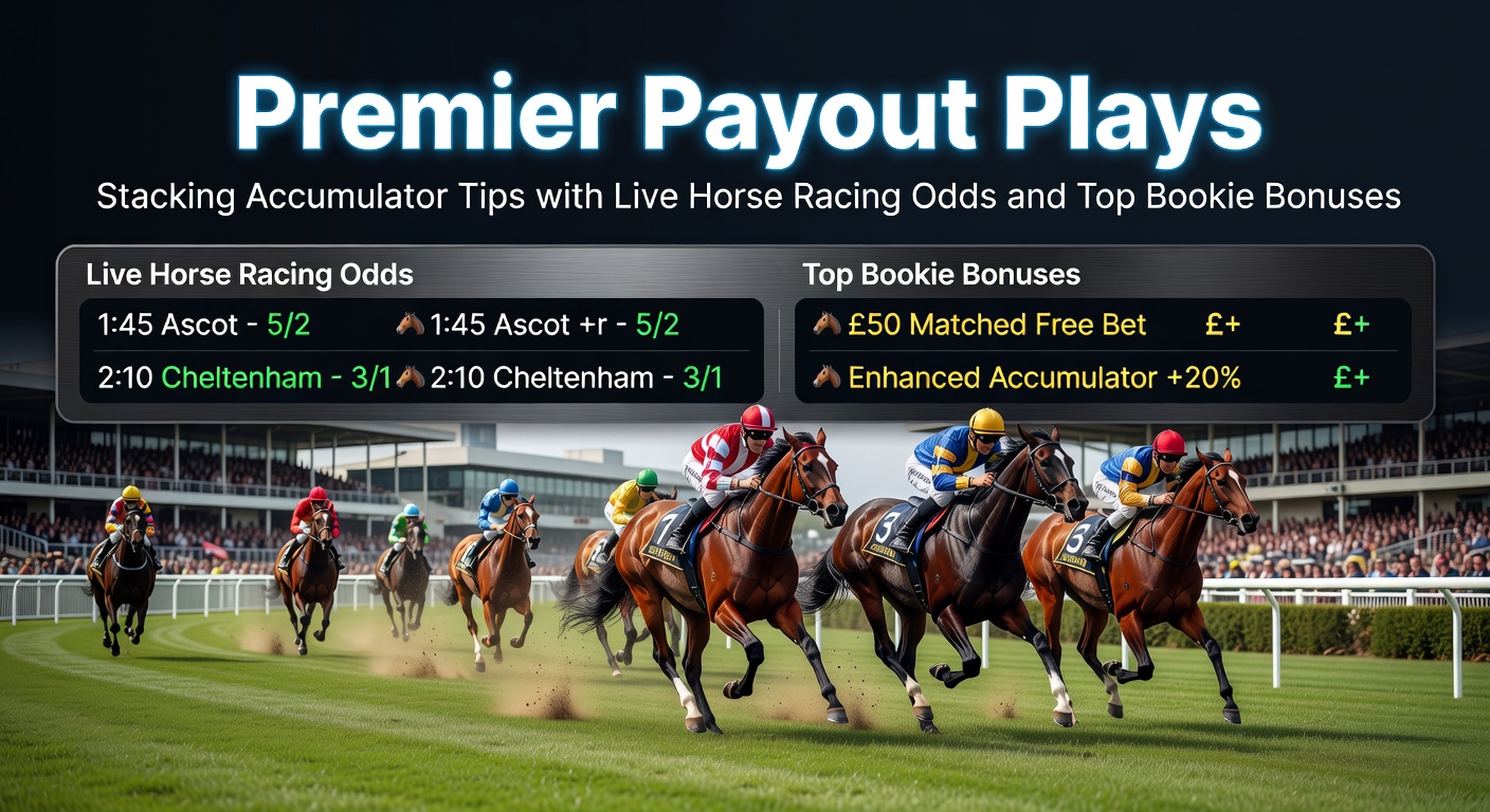 Horse racing accumulator bets stacking with live odds fluctuations and bookmaker bonus offers
