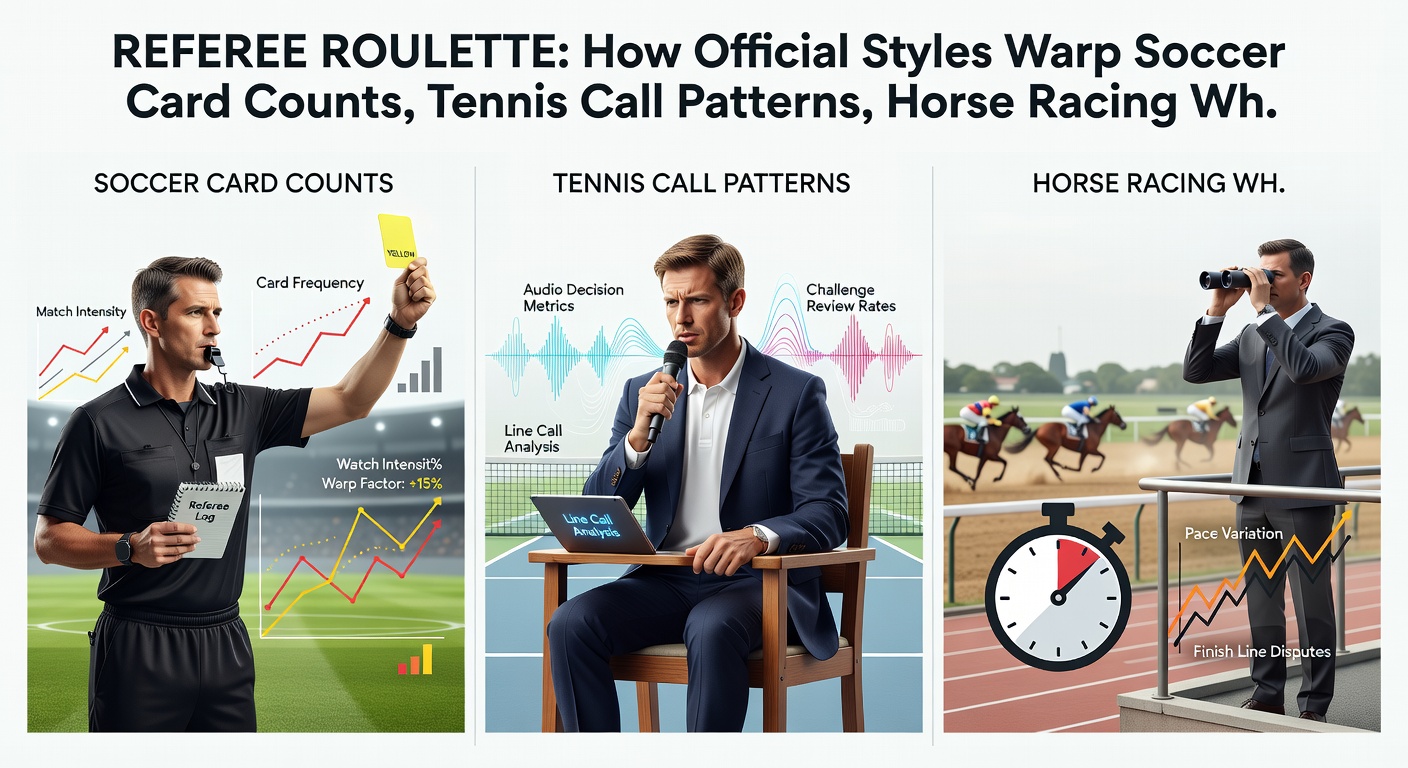 Horse racing jockey applying the whip under scrutiny from stewards, with split-screen bookmaker panels displaying divergent place terms and foul-adjusted odds