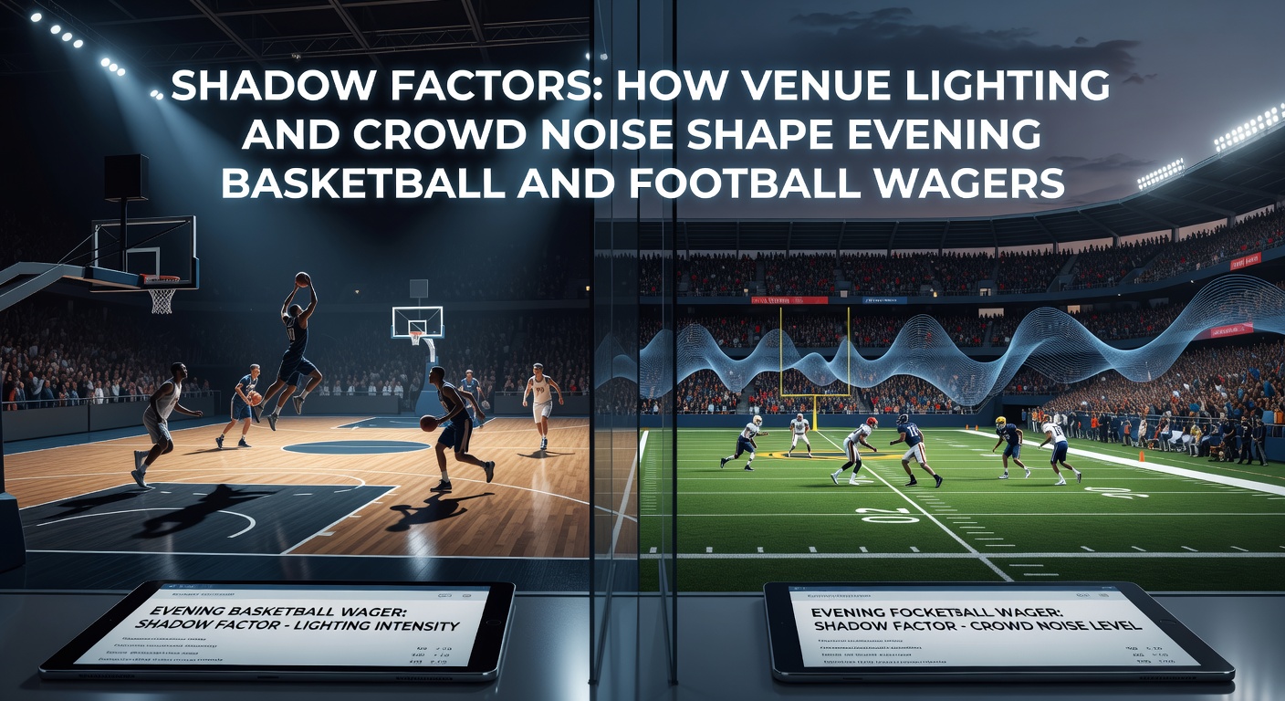 Football stadium at night with roaring crowd and bright floodlights affecting player focus