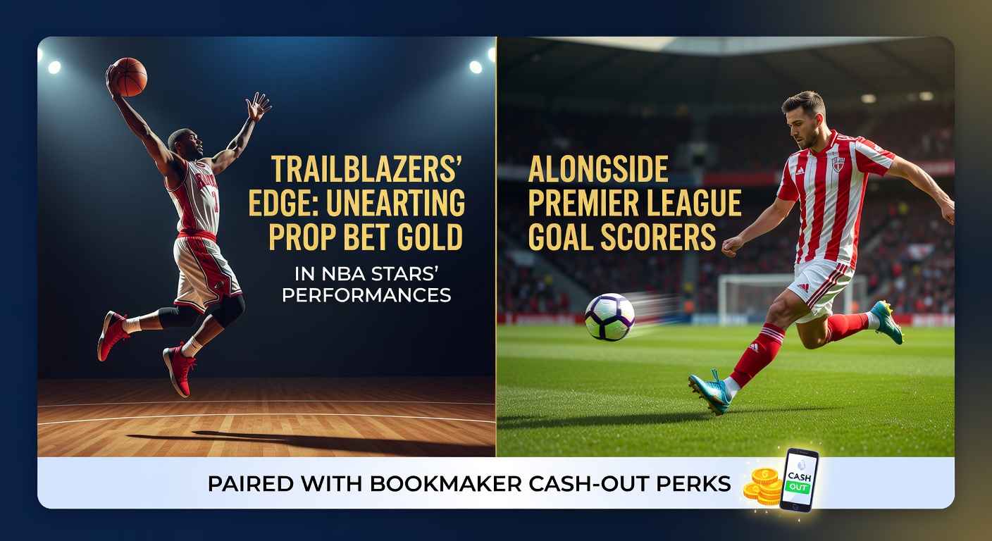 Dynamic split image showing an NBA star driving to the basket while a Premier League forward celebrates a goal, highlighting prop bet opportunities
